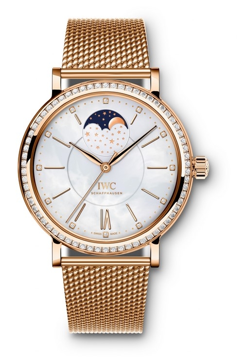 IWC IW4590-05 : Portofino Automatic Moon Phase 37 Red Gold / Diamond / MOP / Bracelet