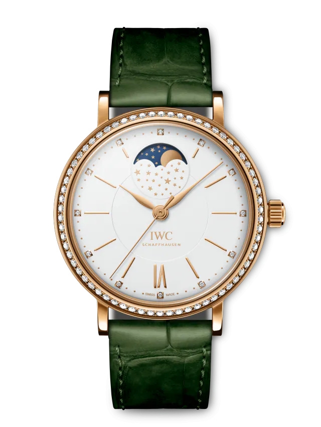 IWC IW4590-14 : Portofino Automatic Moon Phase 37 Red Gold / Diamond / Silver