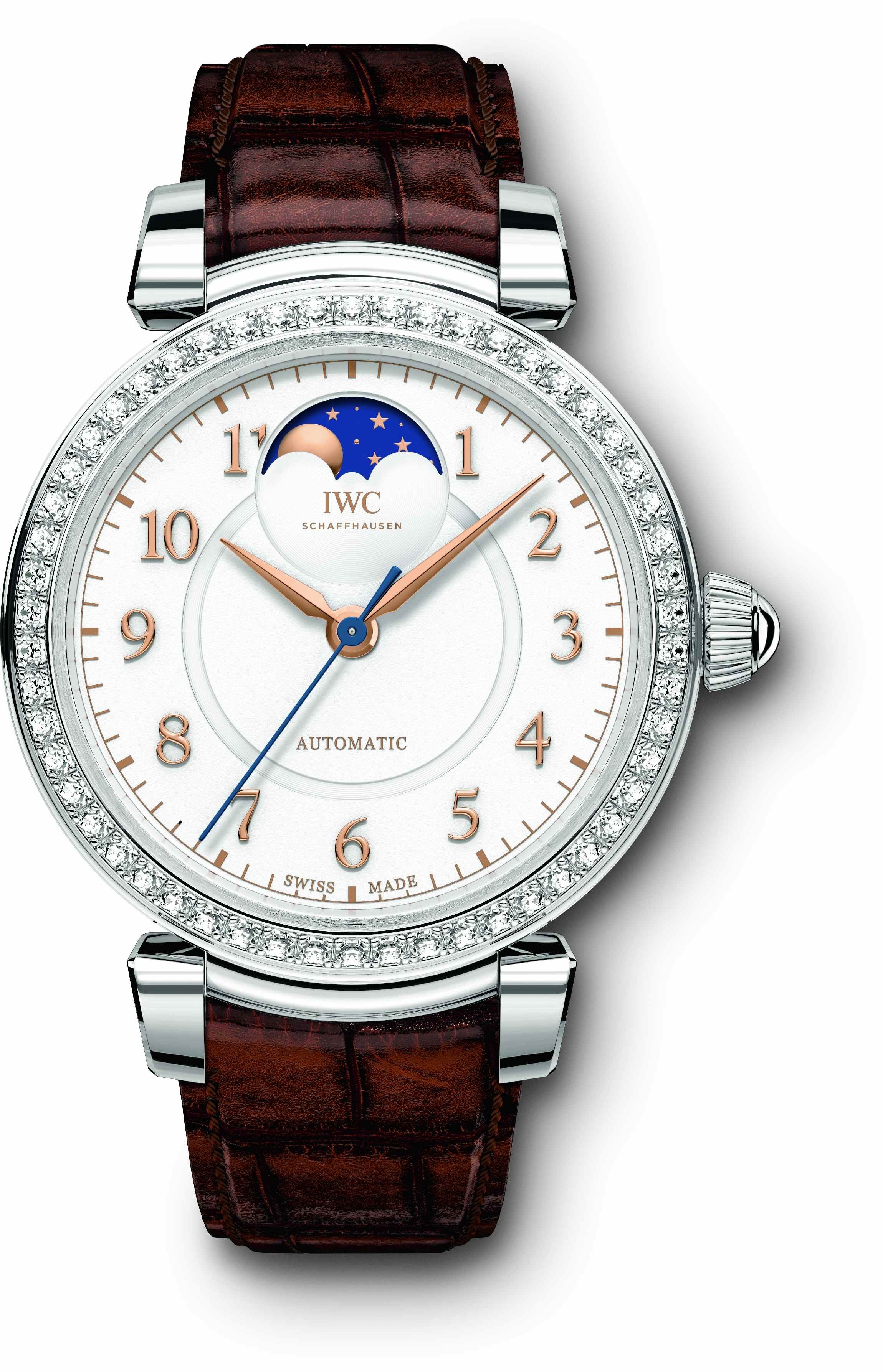 IWC IW4593-07 : Da Vinci 36 Moonphase Stainless Steel / Diamond / Silver