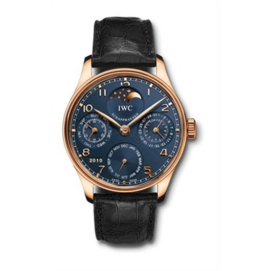 IWC IW5022-20 : Portuguese Perpetual Calendar 5022 Rose Gold / Blue
