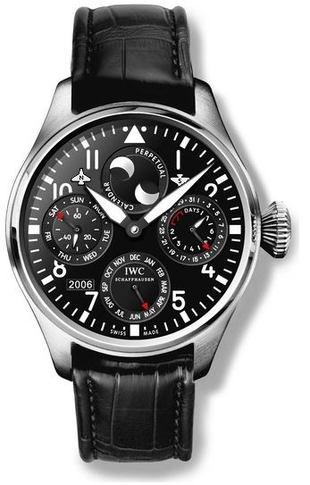 IWC IW5026-02 : Big Pilot Perpetual Calendar Stainless Steel / Black / Association Monegasque Contre Myopathie