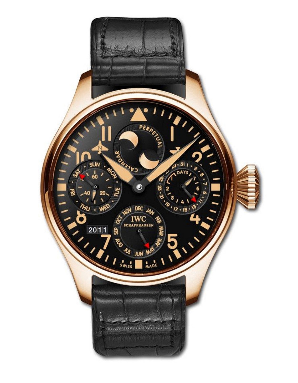IWC IW5026-35 : Big Pilot Perpetual Calendar Red Gold / Black / Boutique 2011