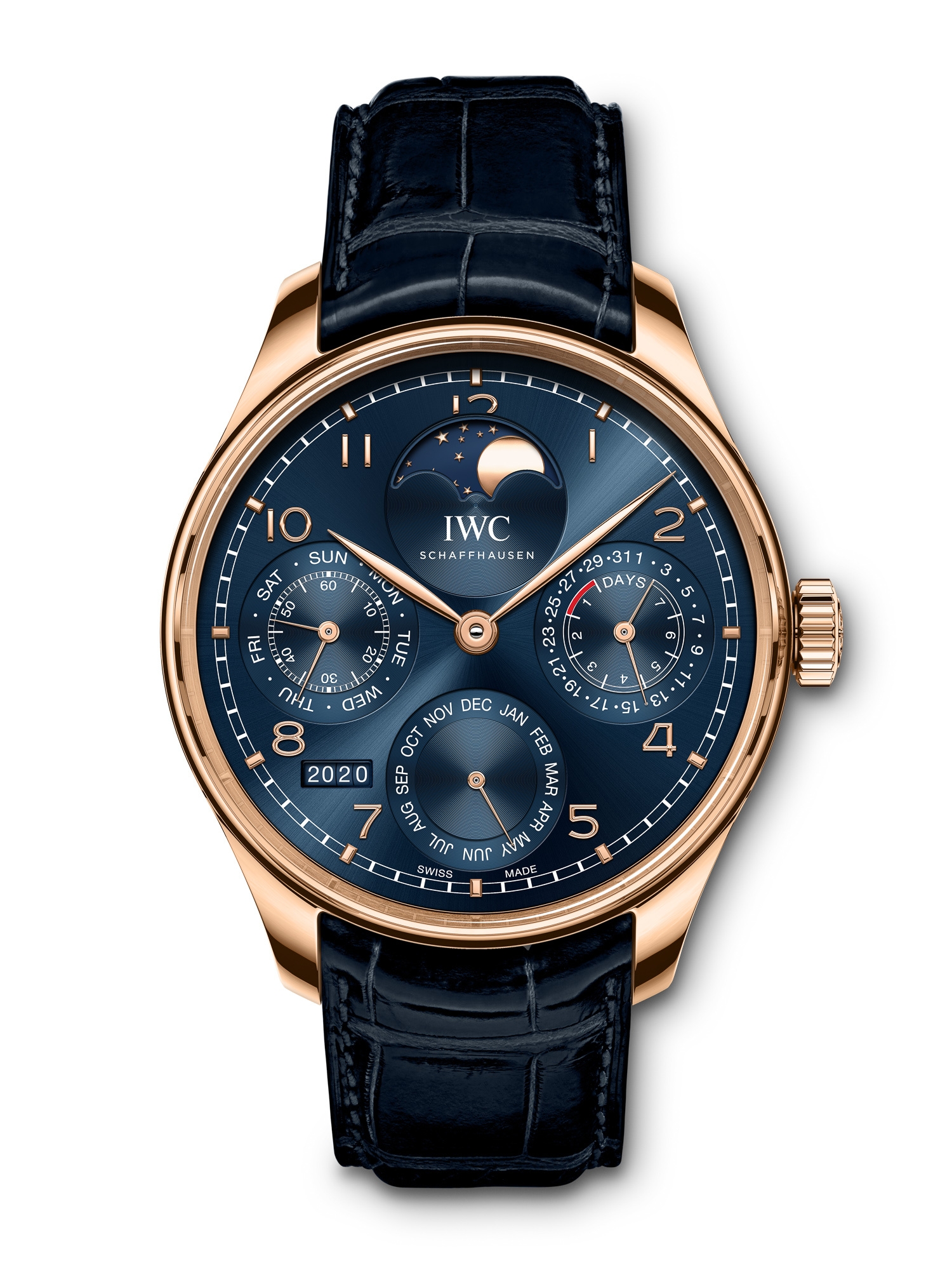 IWC IW5033-12 : Portugieser Perpetual Calendar Single Moon Armor Gold / Blue / Boutique Edition