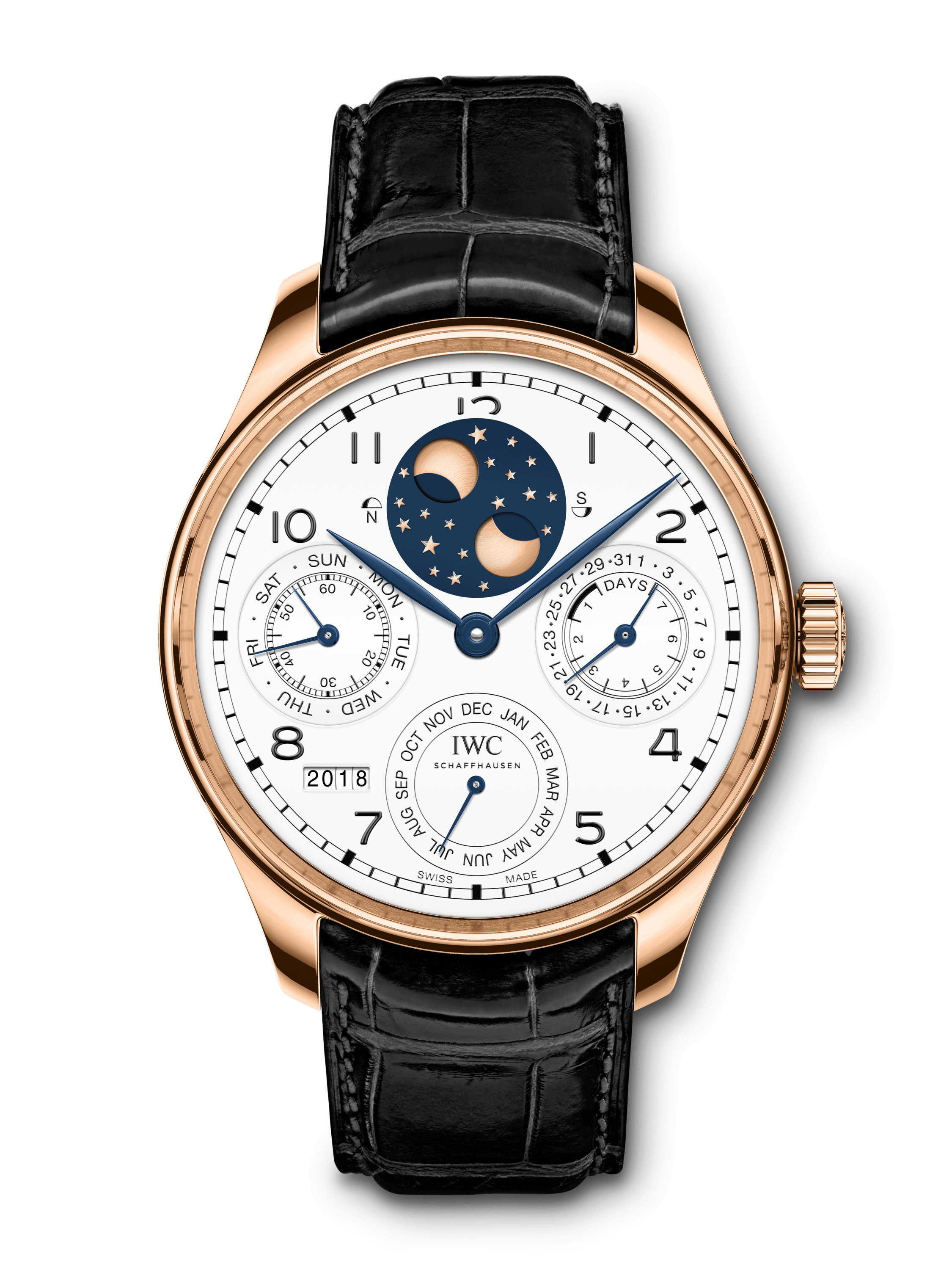 IWC IW5034-05 : Portugieser Perpetual Calendar Double Moon “150 Years” Red Gold / White