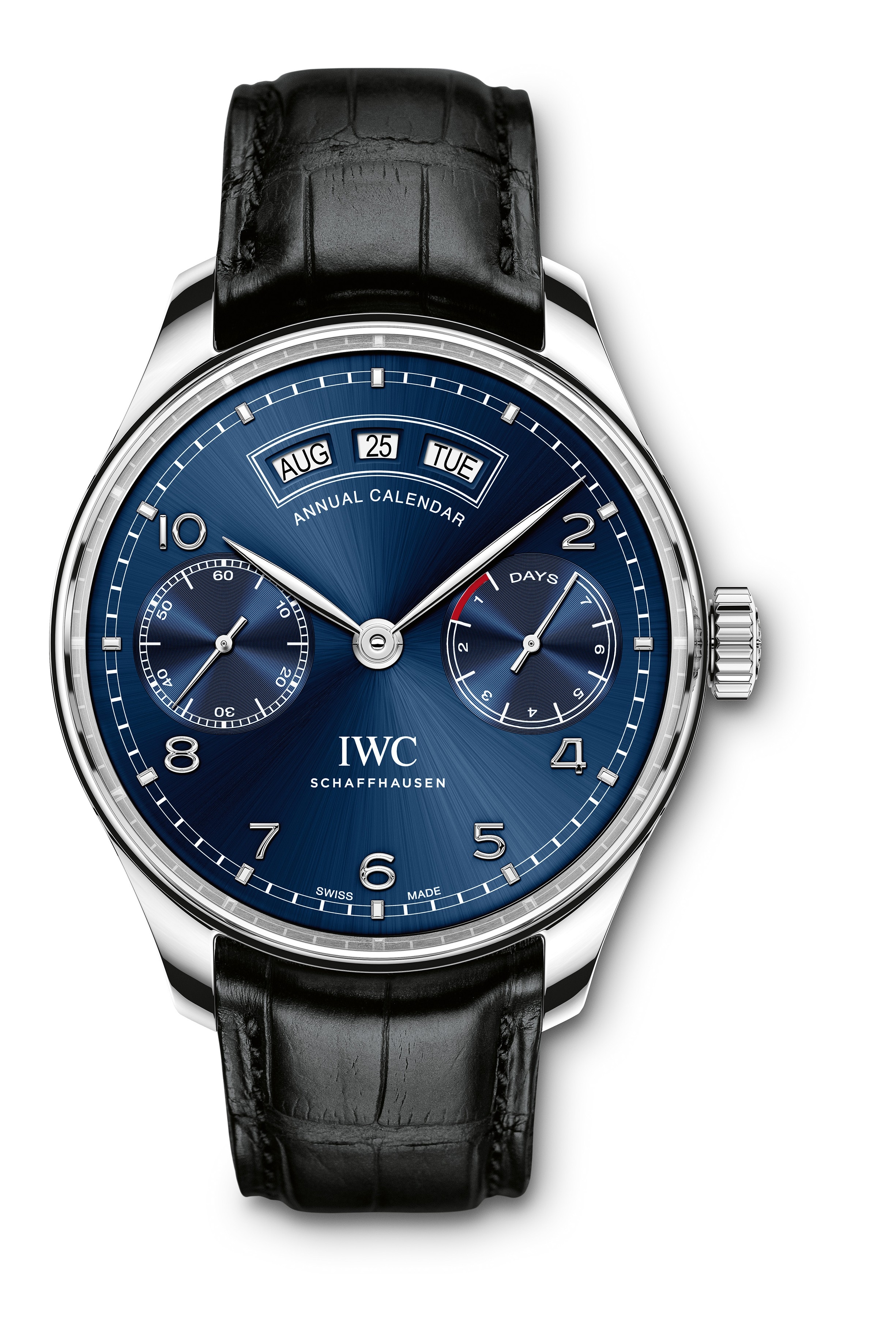 IWC IW5035-02 : Portugieser Annual Calendar Stainless Steel / Blue