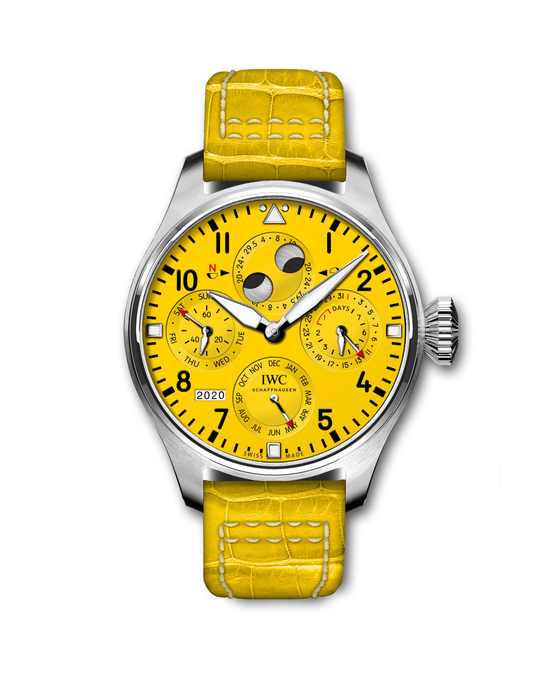 IWC IW5036-02 : Big Pilot's Watch Perpetual Calendar Platinum / Yellow