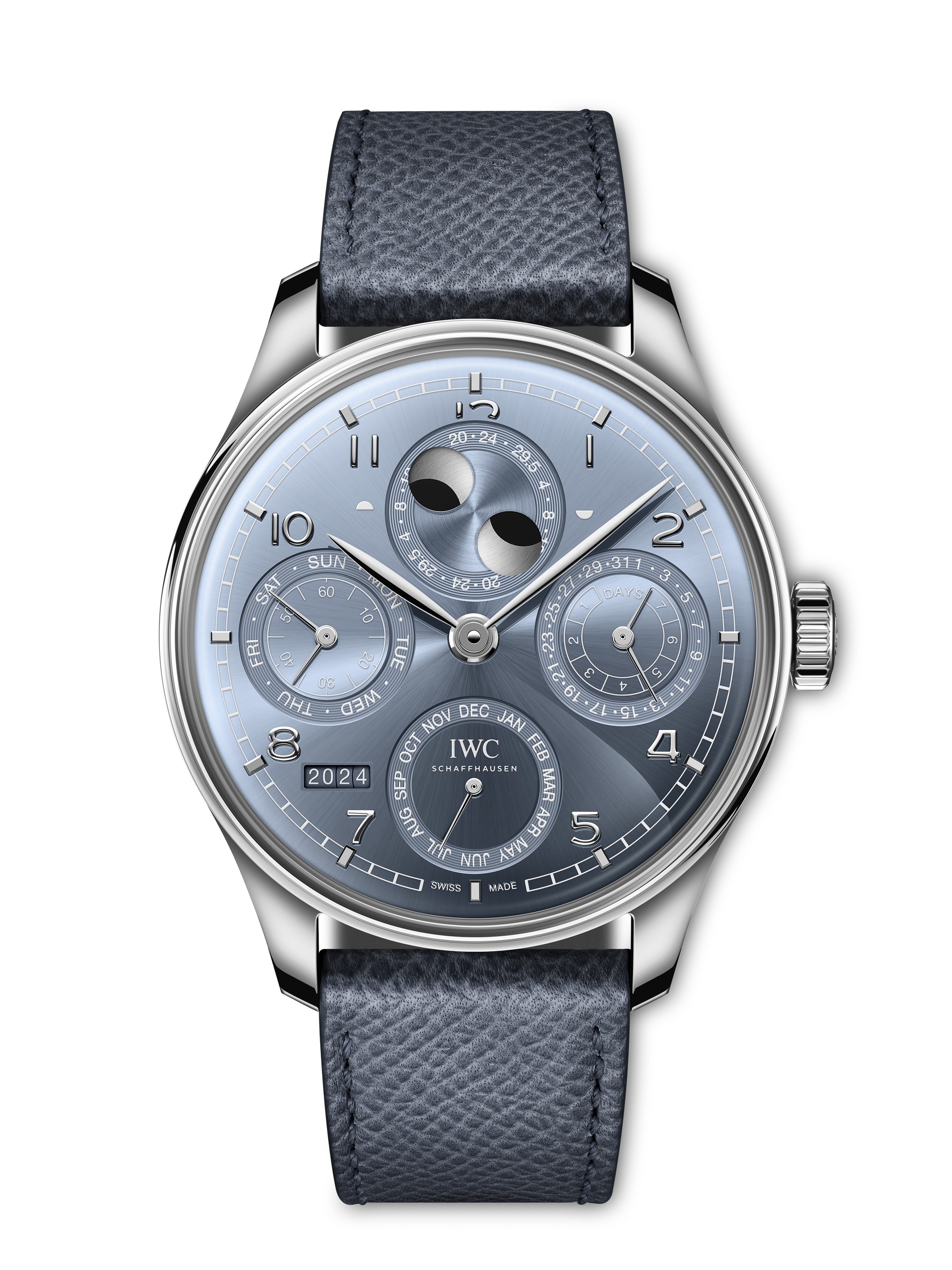 IWC IW5037-03 : Portugieser Perpetual Calendar 44 White Gold / Ice Blue