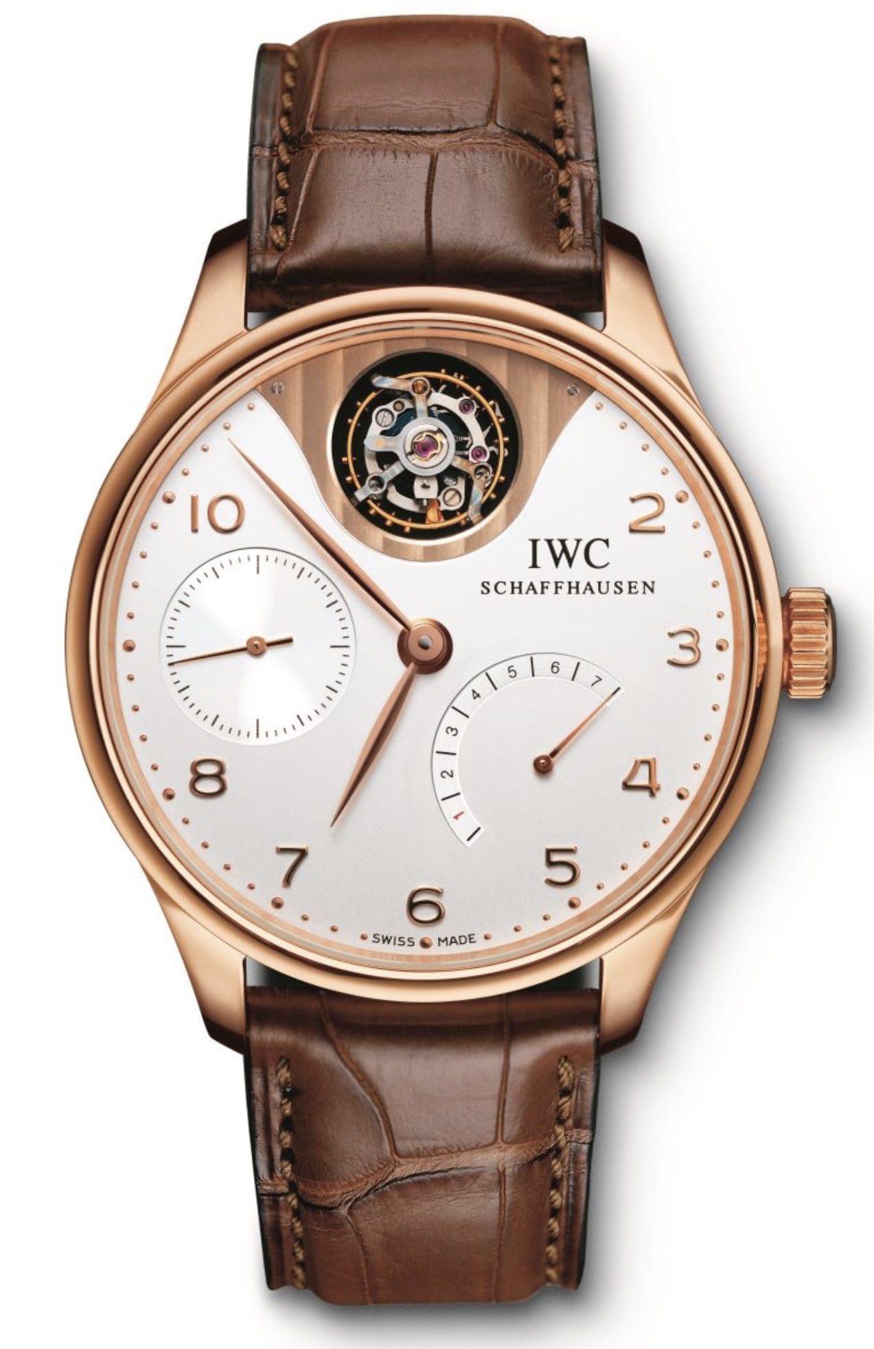 IWC IW5042-02 : Portugieser Tourbillon Mystere Rose Gold / Silver