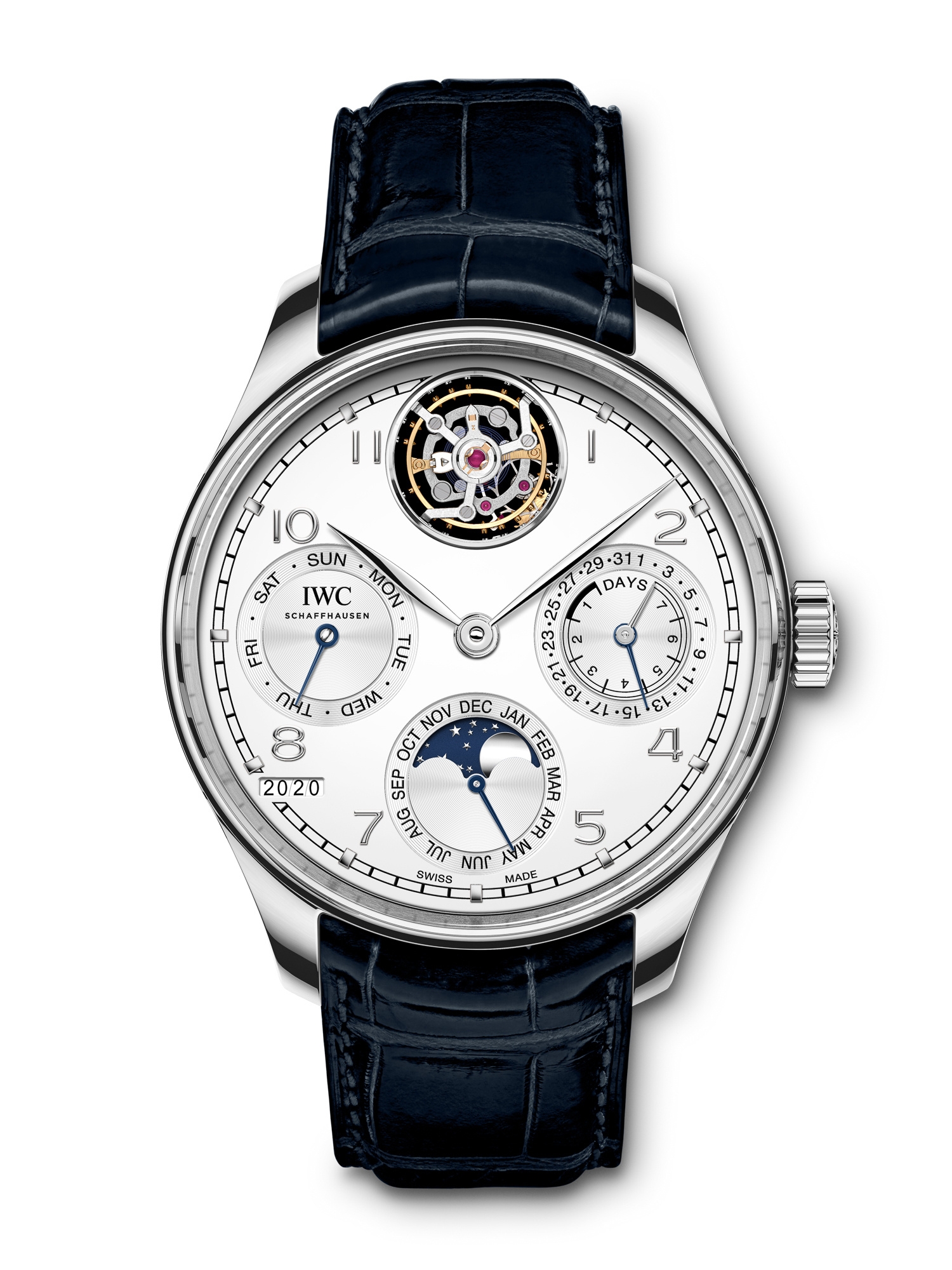 IWC IW5045-05 : Portuguese Perpetual Calendar Tourbillon Platinum / Silver