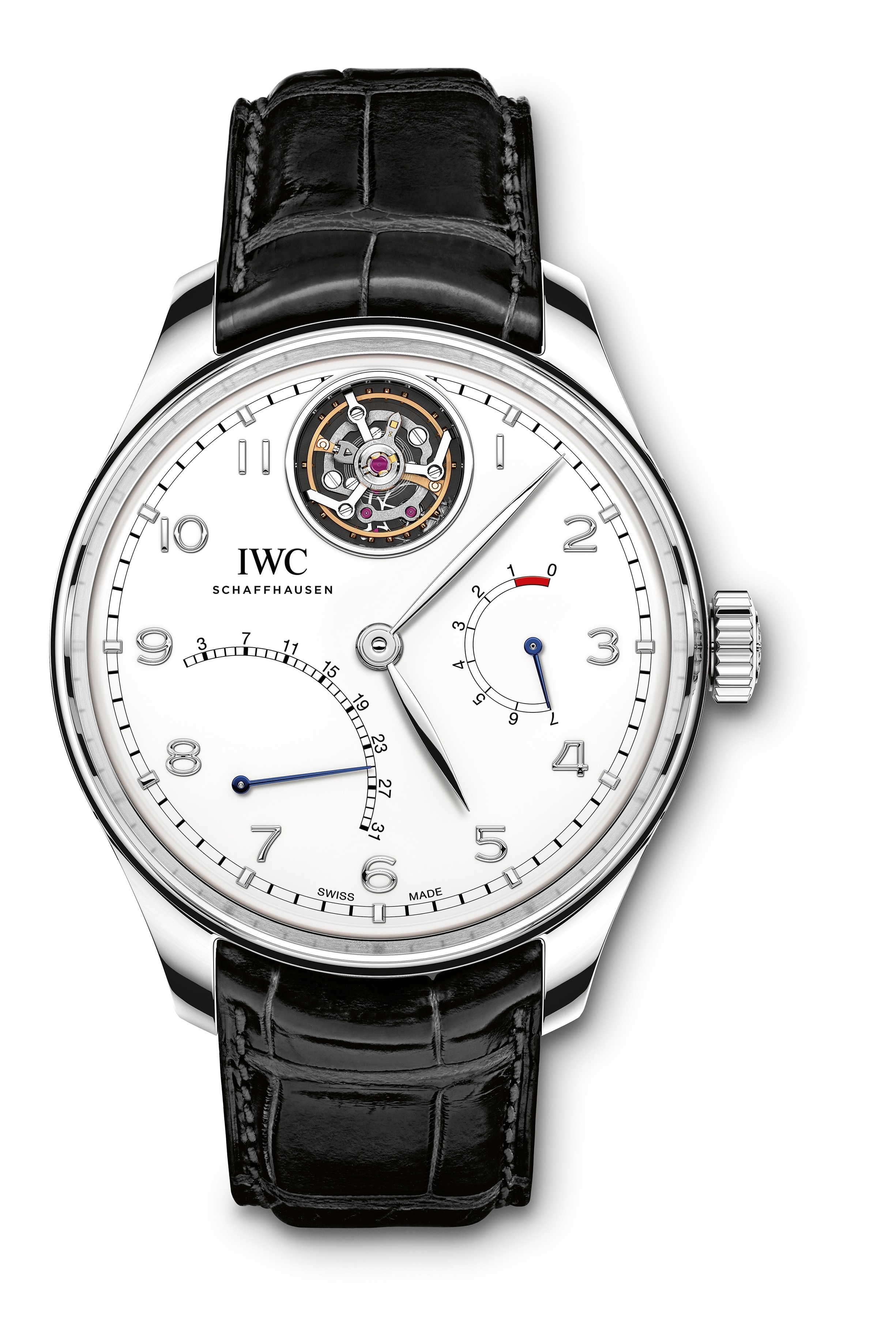 IWC IW5046-01 : Portugieser Tourbillon Mystère Rétrograde Platinum / Silver