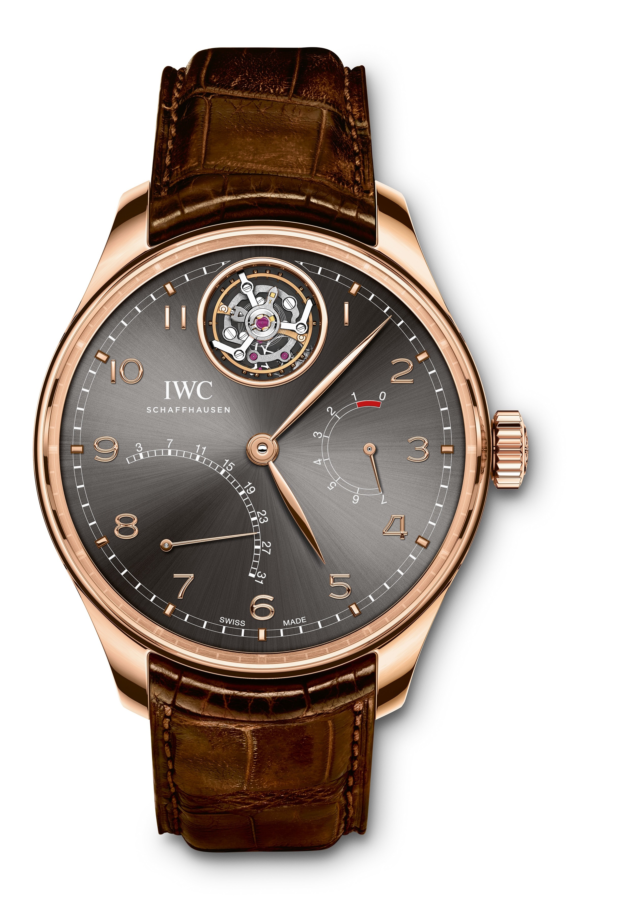 IWC IW5046-02 : Portugieser Tourbillon Mystère Rétrograde Red Gold / Ardoise