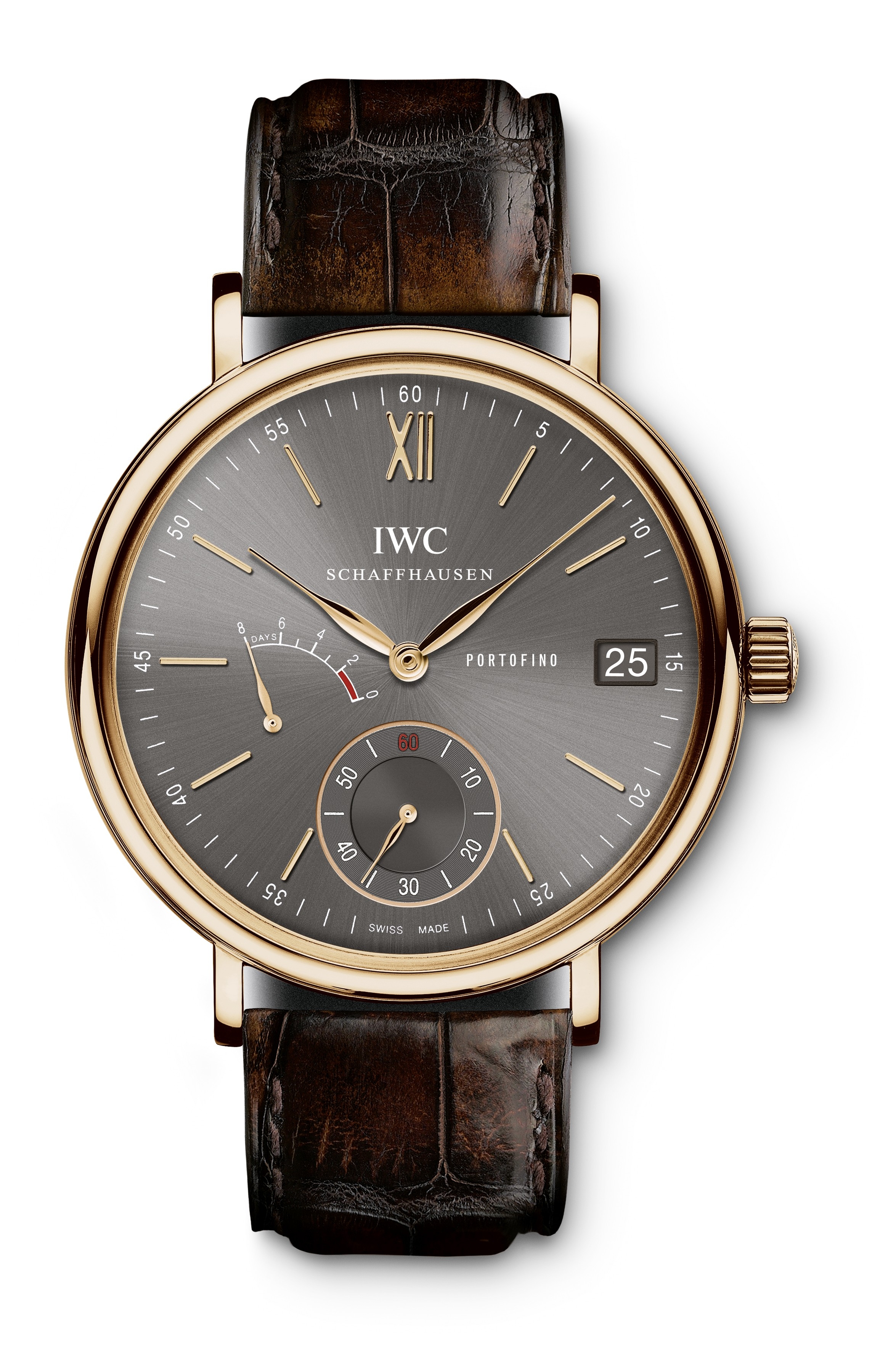 IWC IW5101-04 : Portofino Hand-Wound Eight Days Red Gold / Ardoise
