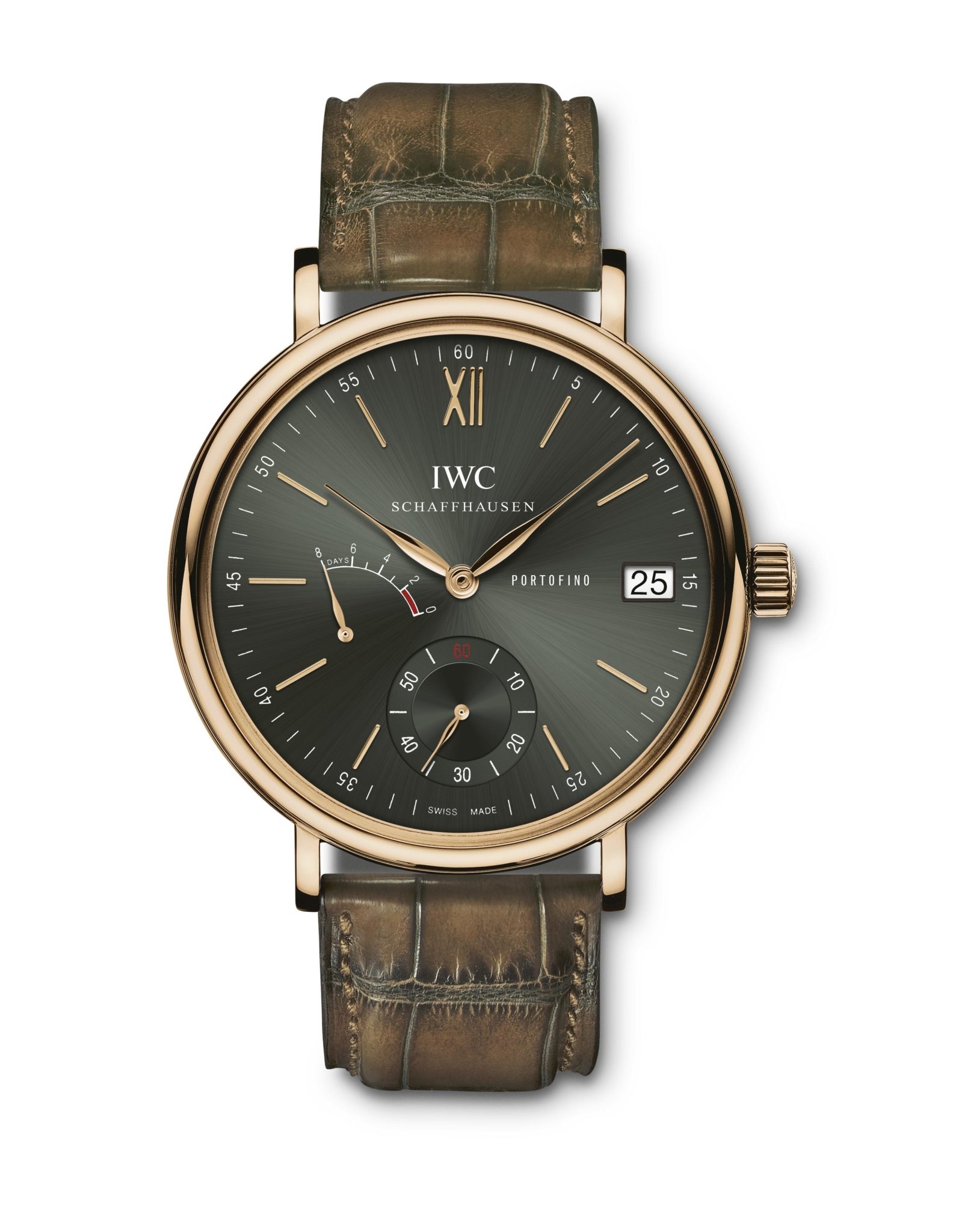 IWC IW5101-18 : Portofino Hand-Wound Eight Days Red Gold / Green / Harrods