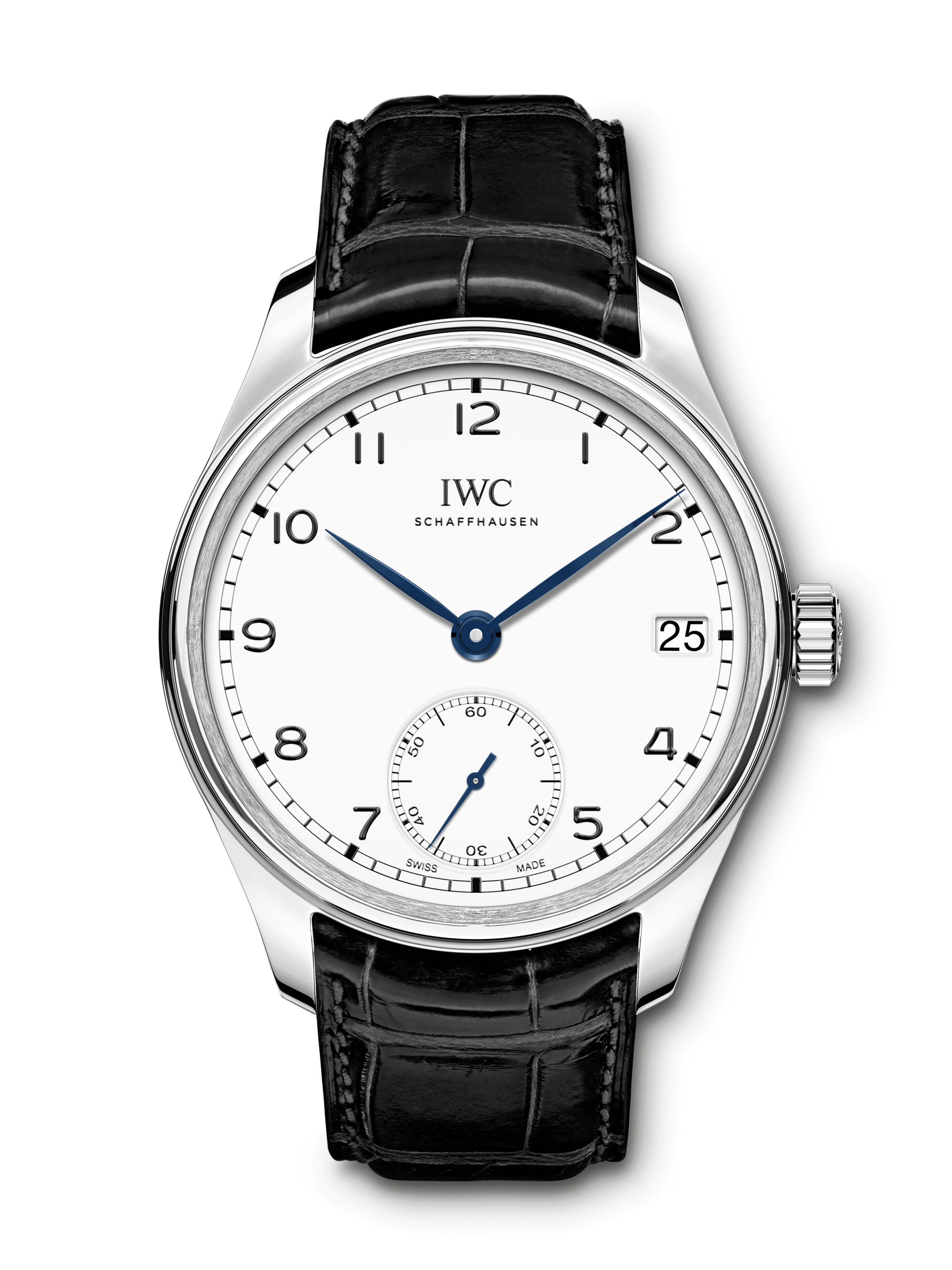 IWC IW5102-12 : Portugieser Hand-Wound Eight Days "150 Years" Stainless Steel / White
