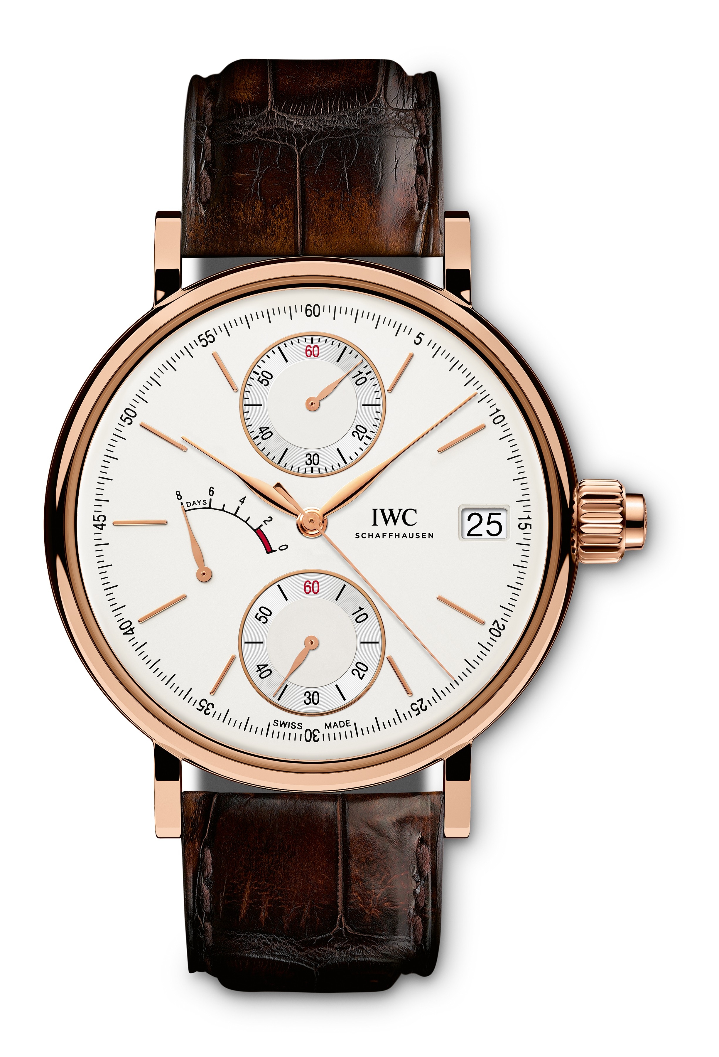 IWC IW5151-04 : Portofino Hand-Wound Monopusher Red Gold / Silver