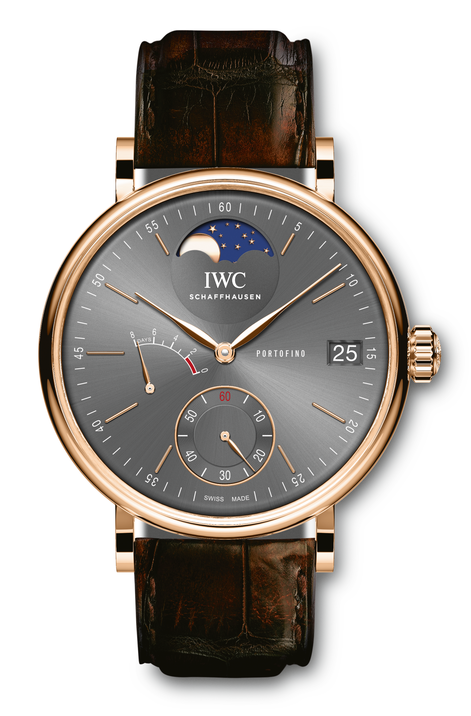 IWC IW5164-03 : Portofino Hand-Wound Eight Days Moonphase Red Gold / Ardoise