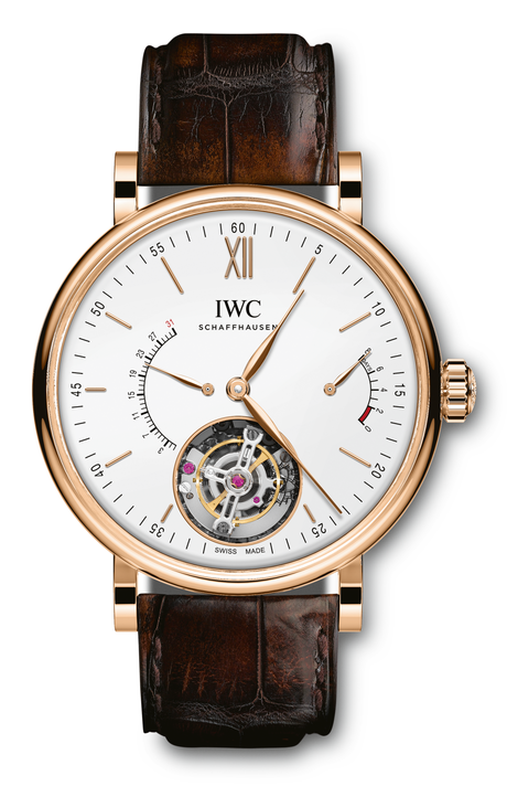 IWC IW5165-01 : Portofino Hand-Wound Tourbillon Rétrograde Red Gold / Silver