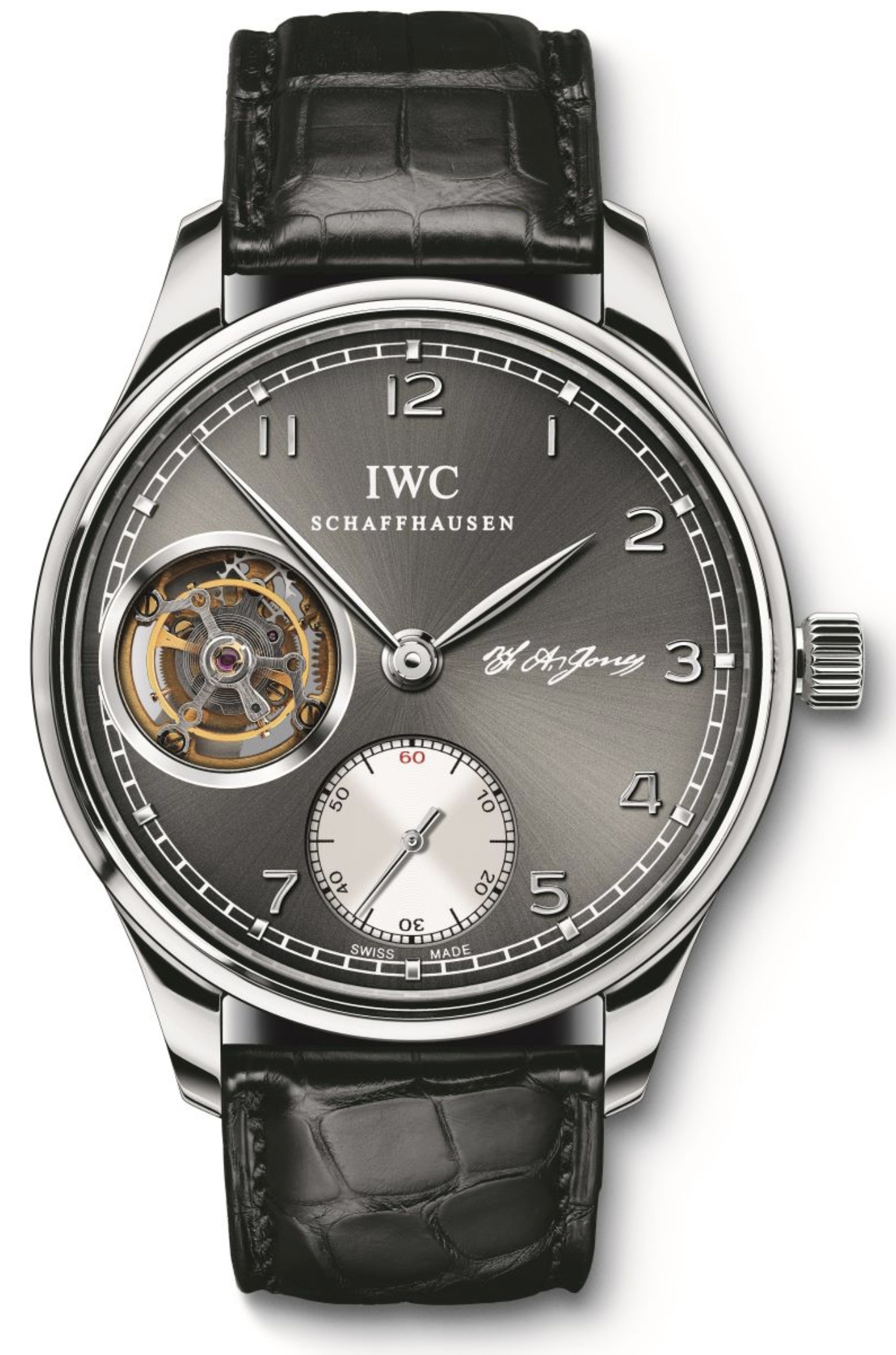 IWC IW5447-03 : Portugieser Tourbillon Hand-Wound F.A. Jones White Gold / Ardoise