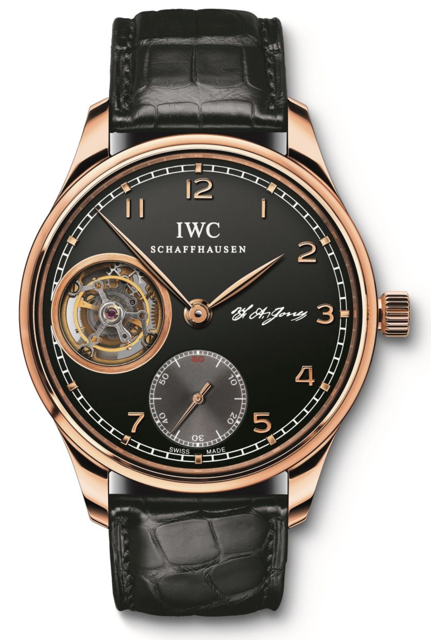 IWC IW5447-05 : Portugieser Tourbillon Hand-Wound F.A. Jones Red Gold / Black