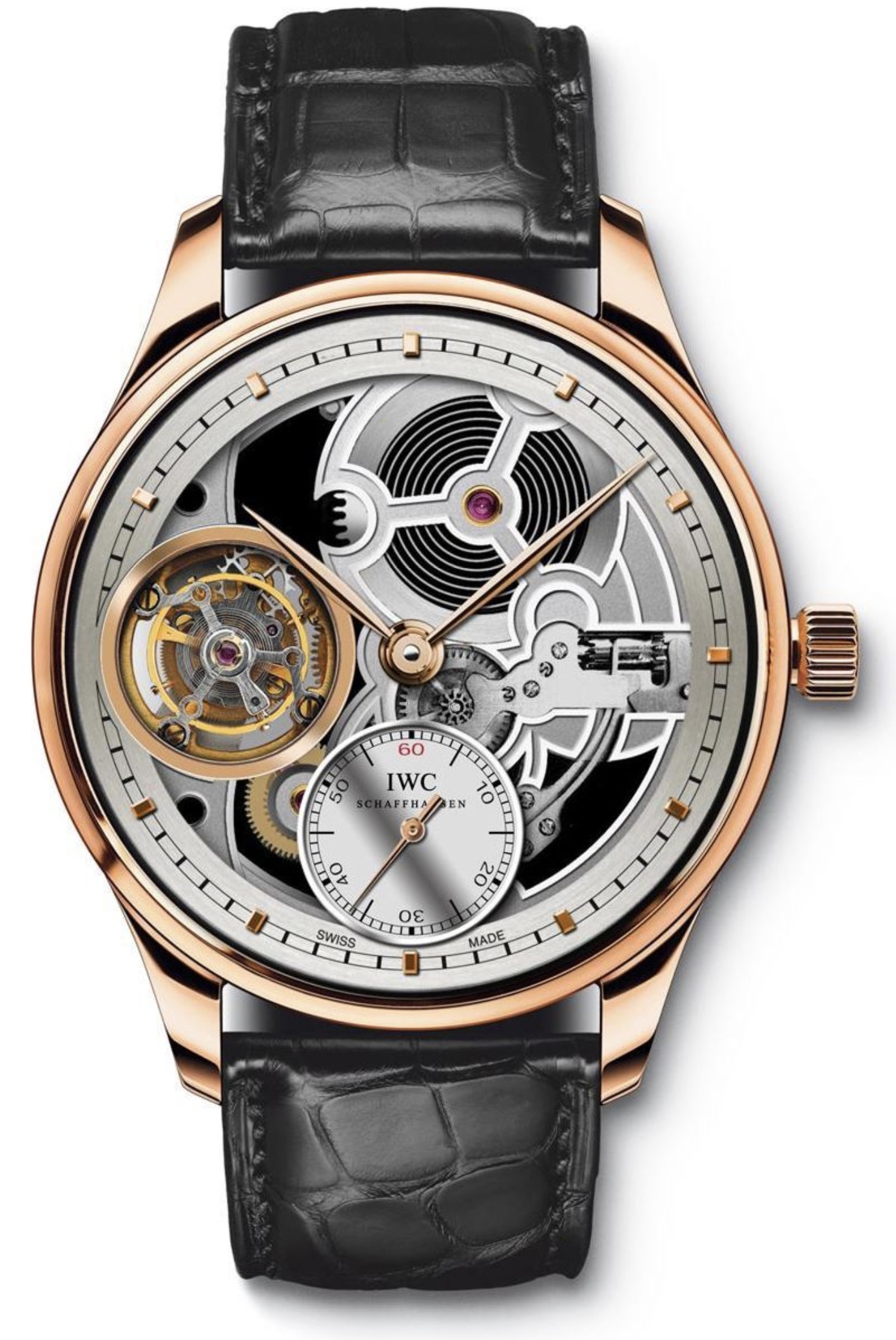 IWC IW5462-01 : Portugieser Tourbillon Hand-Wound Squelette Red Gold