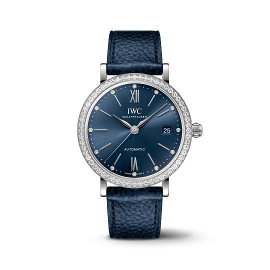 IWC IW6586-02 : Portofino Automatic 37 Stainless Steel - Diamond / Blue
