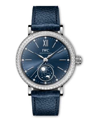 IWC IW6598-01 : Portofino Day & Night 34 Stainless Steel - Diamond / Blue