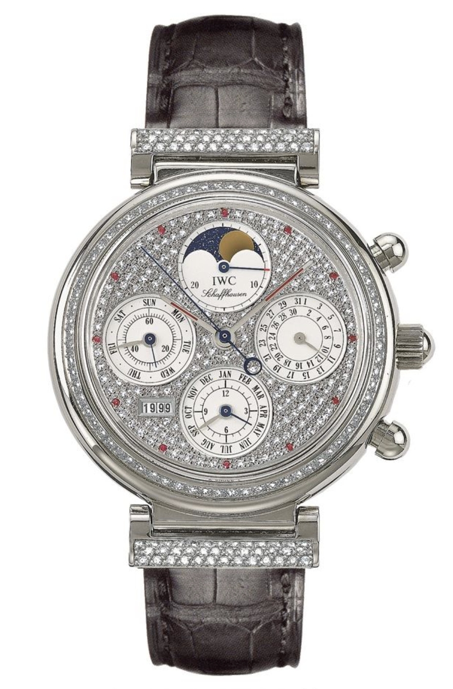IWC IW8153-13 : Da Vinci Perpetual White Gold / Diamond / Paved / German
