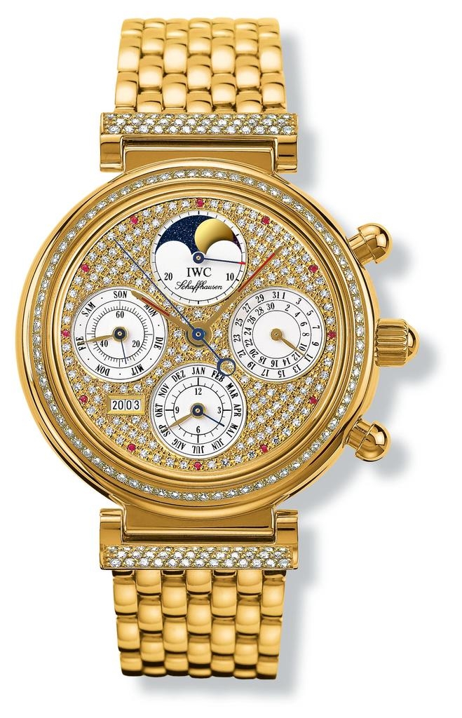 IWC IW9253-06 : Da Vinci Perpetual Yellow Gold / Diamond / Paved / German / Bracelet