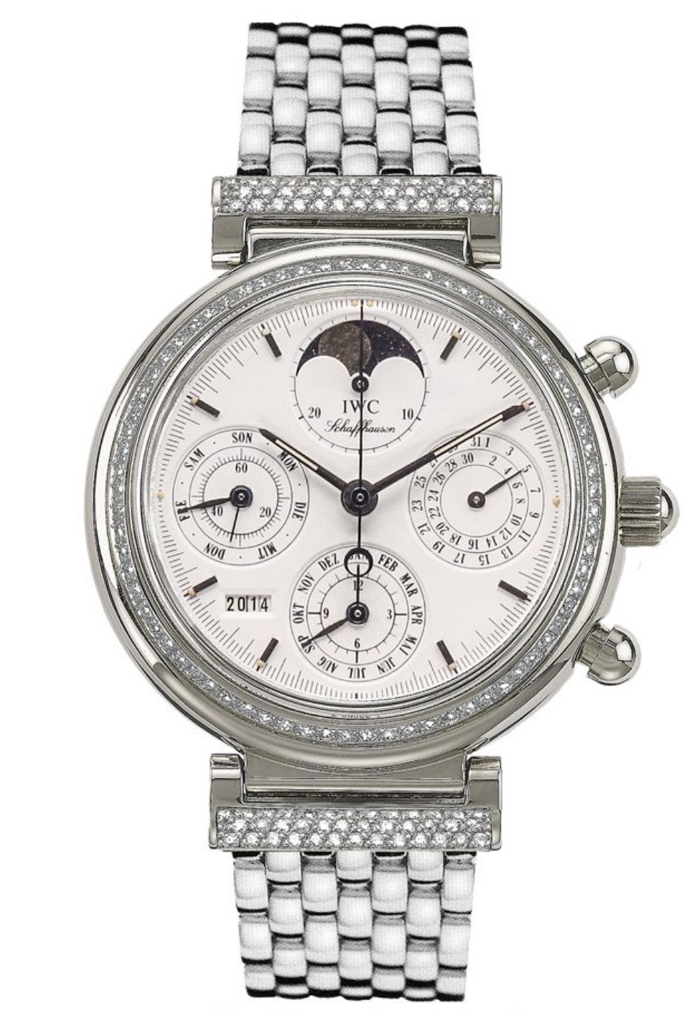 IWC IW9253-11 : Da Vinci Perpetual White Gold / Diamond / White / English
