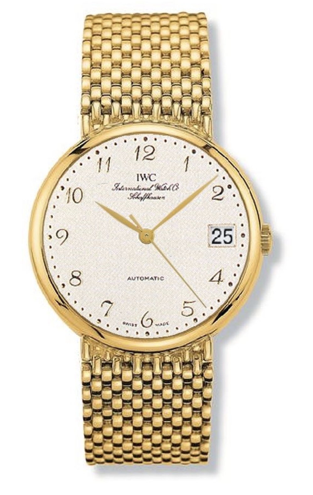 IWC IW9261-03 : Portofino Automatic Yellow Gold / Silver - Breguet / Strap