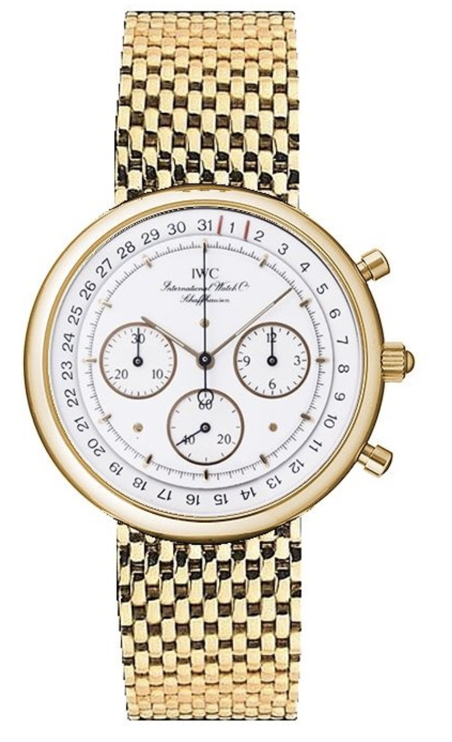IWC IW9551-01 : Portofino Chronograph MecaQuartz Yellow Gold / White / Bracelet