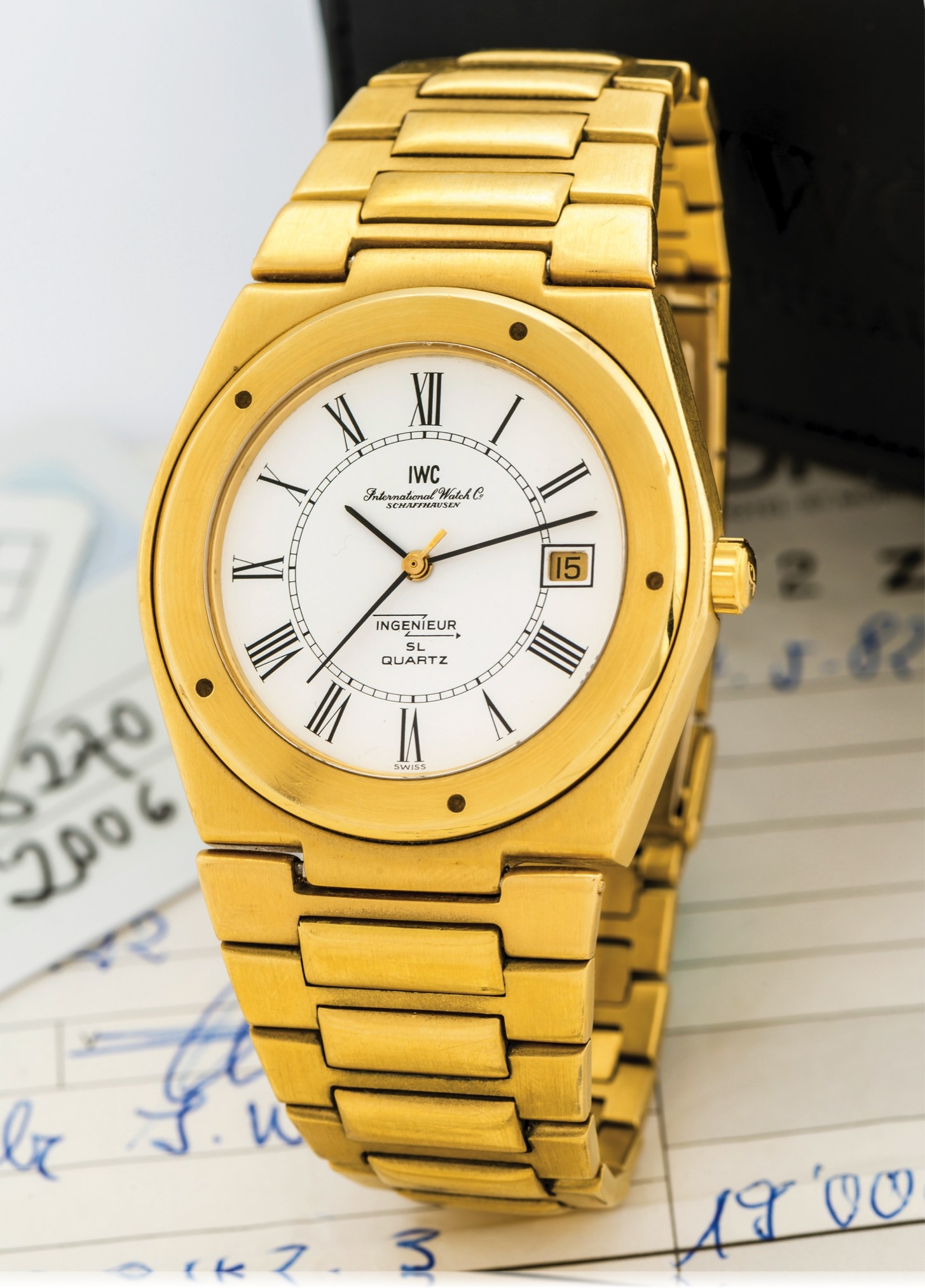 IWC IW9701 Roman : Ingenieur SL Quartz Gold / Roman