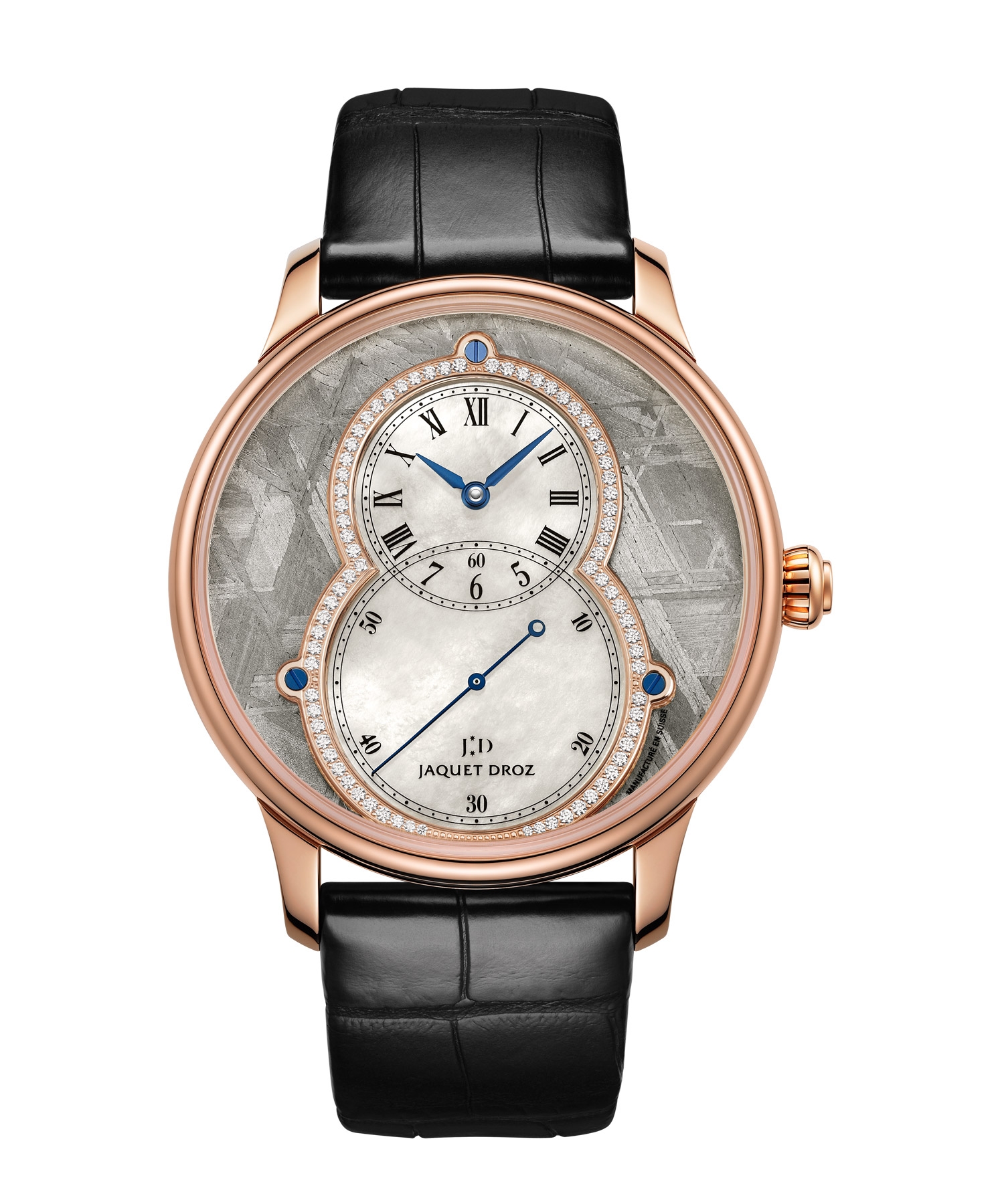 Jaquet Droz J003033340 : Grande Seconde 43 Meteorite Diamond / Red Gold