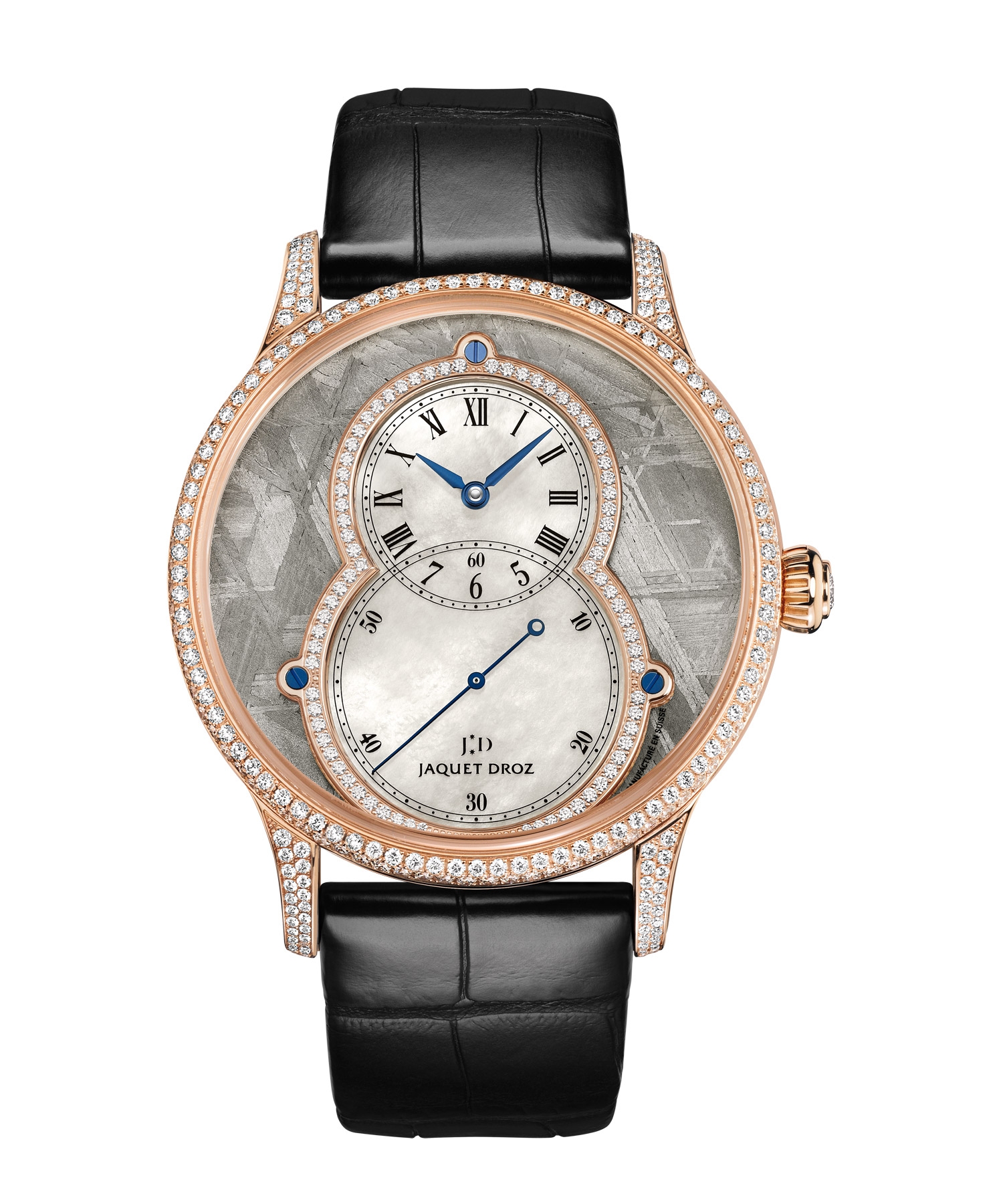 Jaquet Droz J003033341 : Grande Seconde 43 Meteorite Diamond / Red Gold