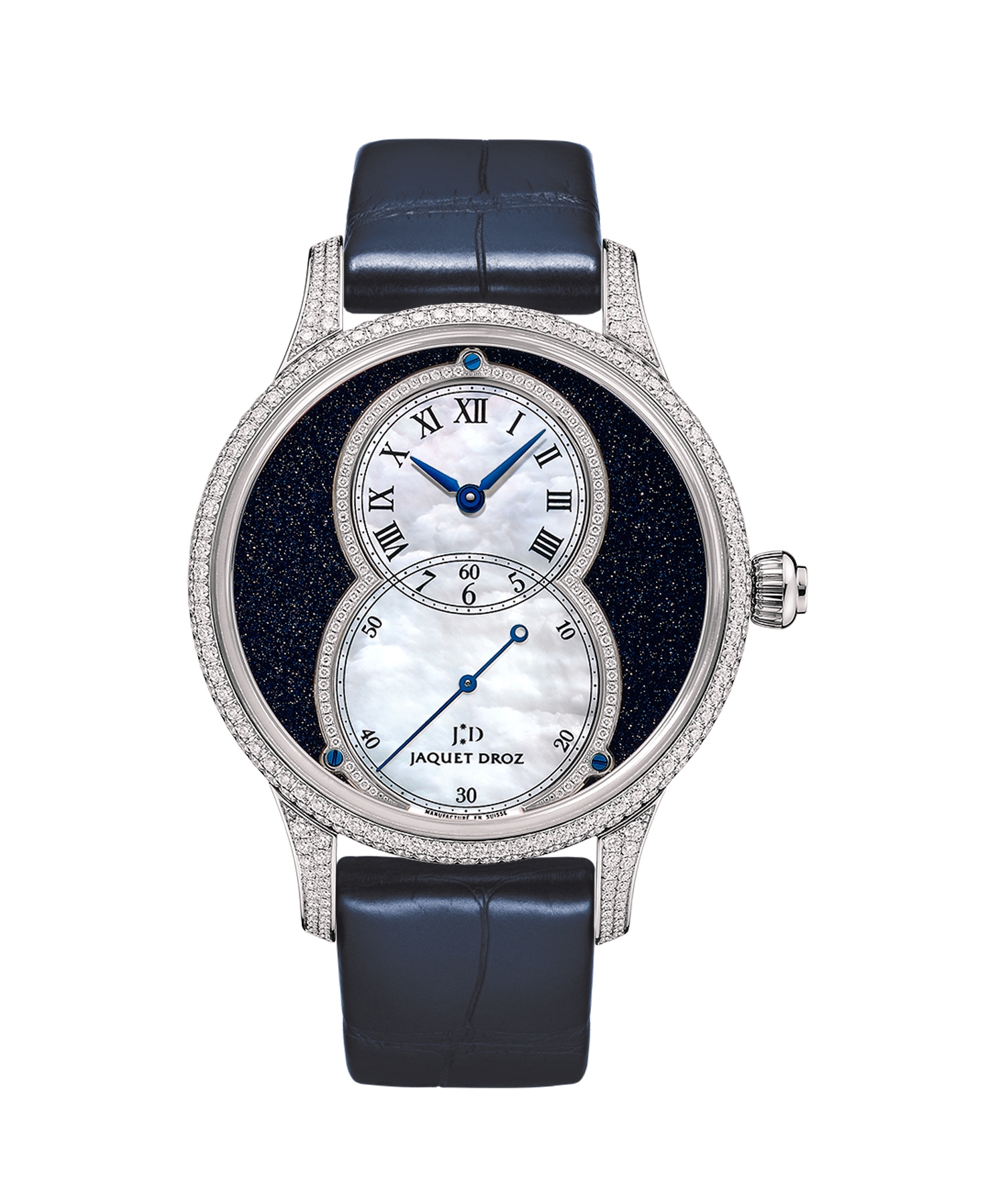 Jaquet Droz J014014291 : Grande Seconde 39 Aventurine Diamond / White Gold