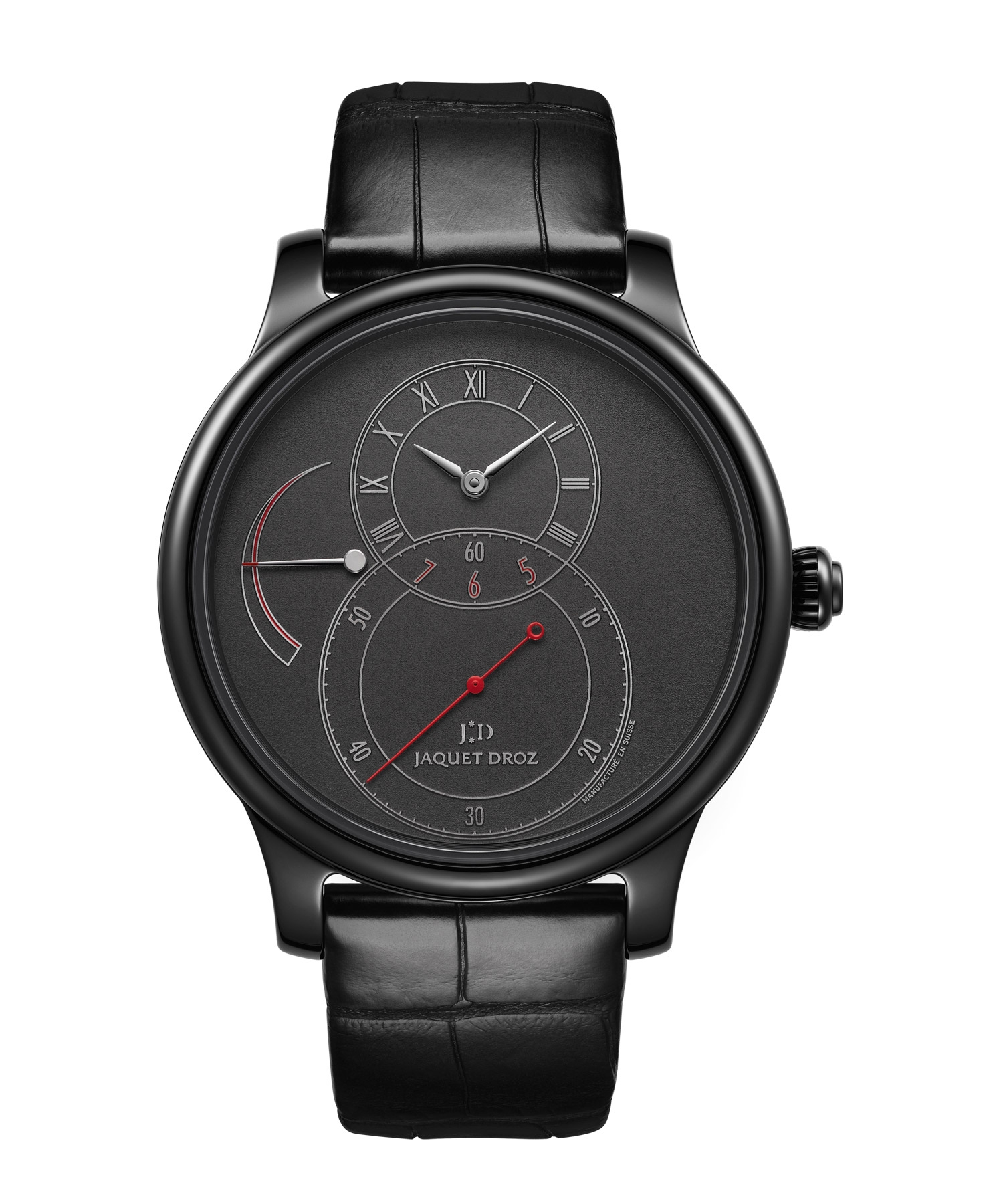 Jaquet Droz J027035240 : Grande Seconde Power Reserve Black Ceramic