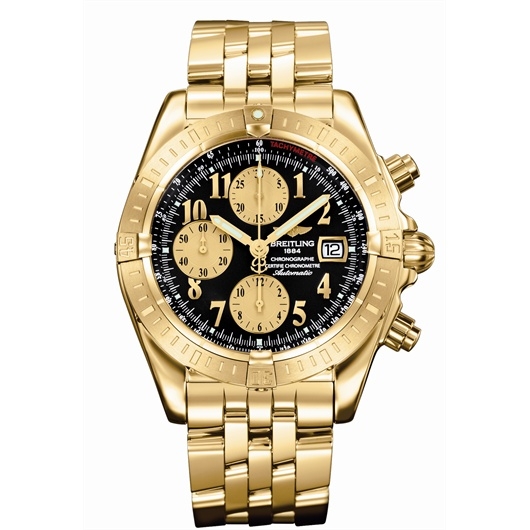 Breitling K1335611/B723 : Chronomat Evolution Yellow Gold / Black