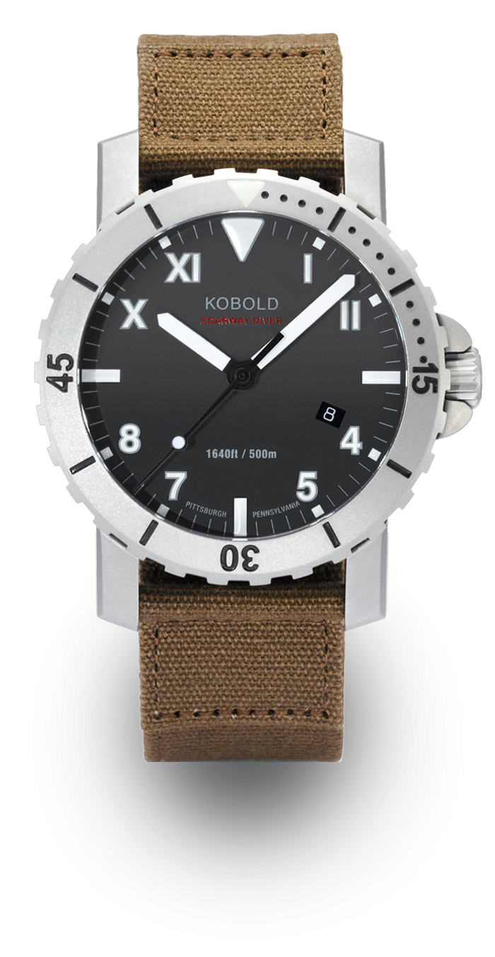Kobold KD 212441 : Soarway Diver Stainless Steel / Black