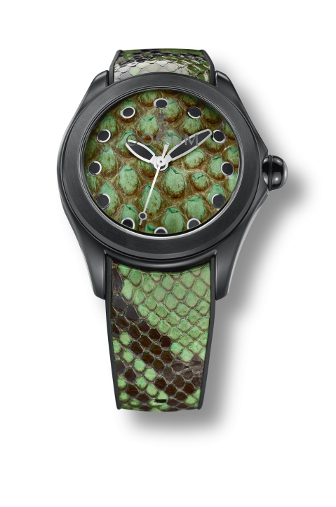 Corum L082/02996 : Bubble 42 Green Python