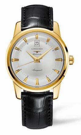 Longines L1.645.6.75.4 : Conquest Heritage 40mm Yellow Gold