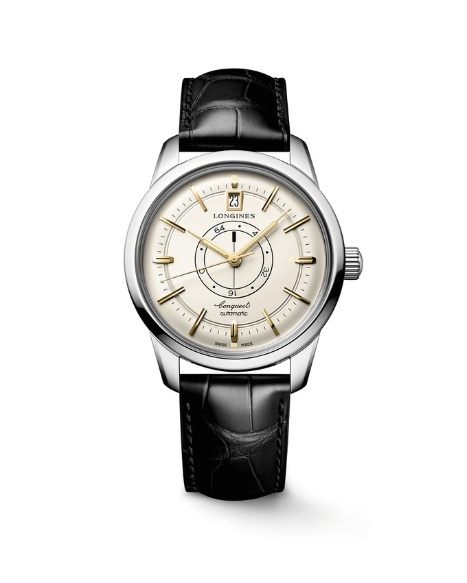 Longines L1.648.4.78.2 : Conquest Heritage Power Reserve 38 Stainless Steel / Silver
