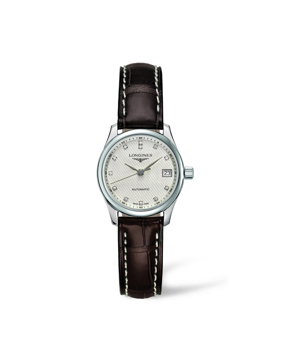 Longines L2.128.4.77.3 : Master Collection Date 25.5 Stainless Steel / Beige