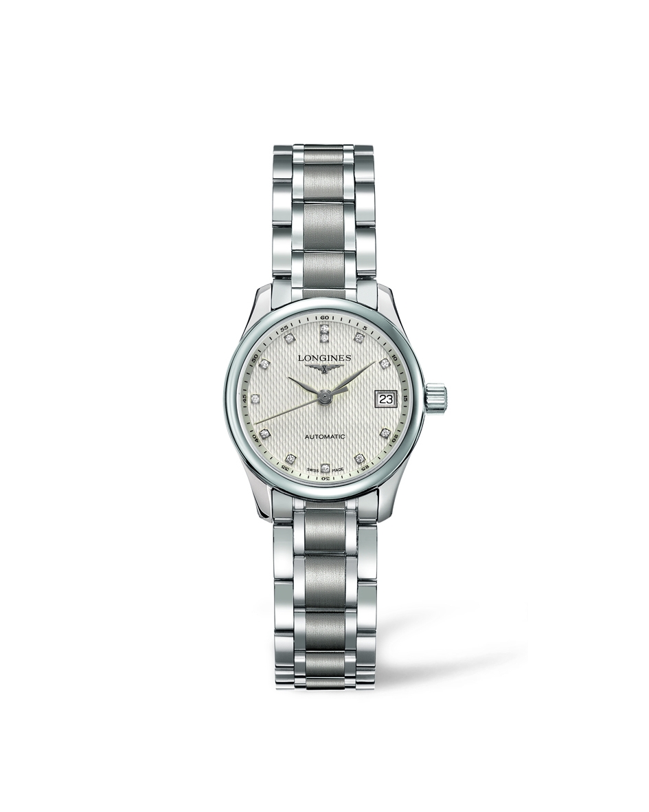 Longines L2.128.4.77.6 : Master Collection Date 25.5 Stainless Steel / Beige / Bracelet