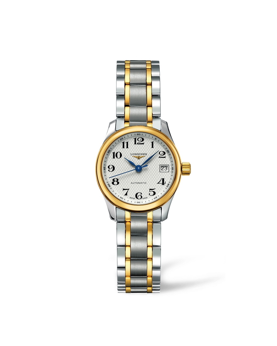 Longines L2.128.5.78.7 : Master Collection Date 25.5 Stainless Steel - Yellow Gold / Silver / Bracelet
