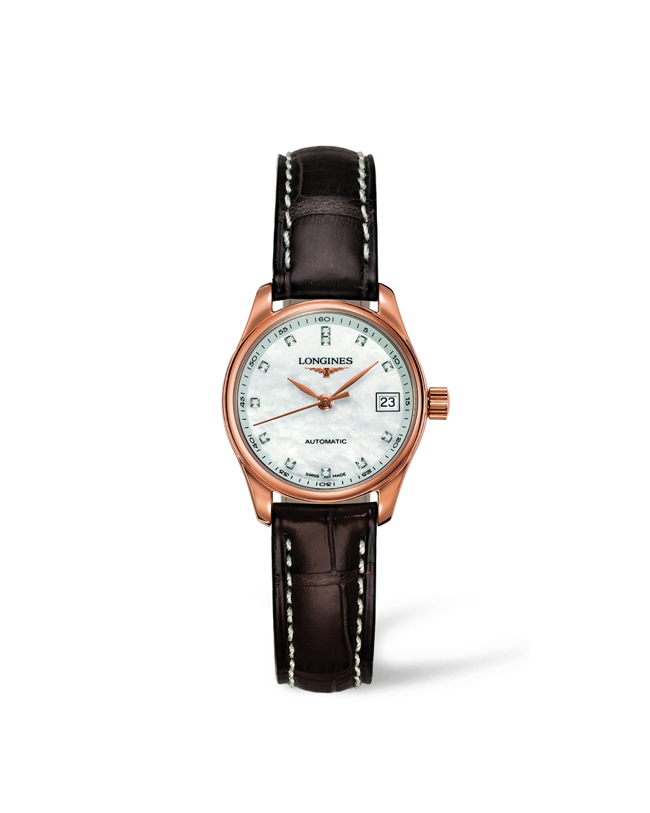 Longines L2.128.8.87.3 : Master Collection Date 25.5 Pink Gold / MOP