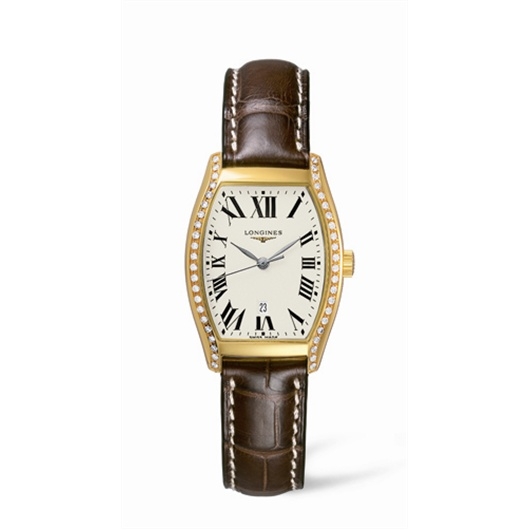 Longines L2.155.7.71.2 : Evidenza 26 Quartz Yellow Gold Diamonds