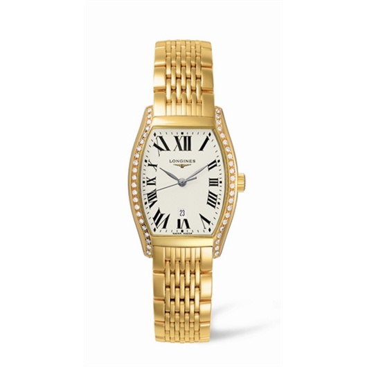 Longines L2.155.7.71.6 : Evidenza 26 Quartz Yellow Gold Diamonds
