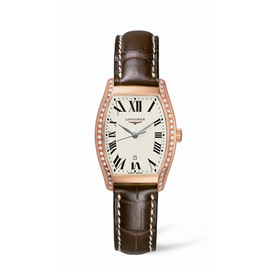 Longines L2.155.9.71.2 : Evidenza 26 Quartz Pink Gold Diamonds