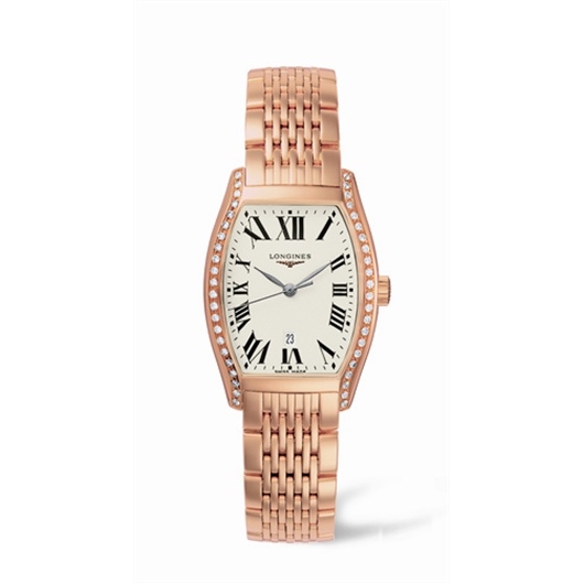 Longines L2.155.9.71.6 : Evidenza 26 Quartz Pink Gold Diamonds