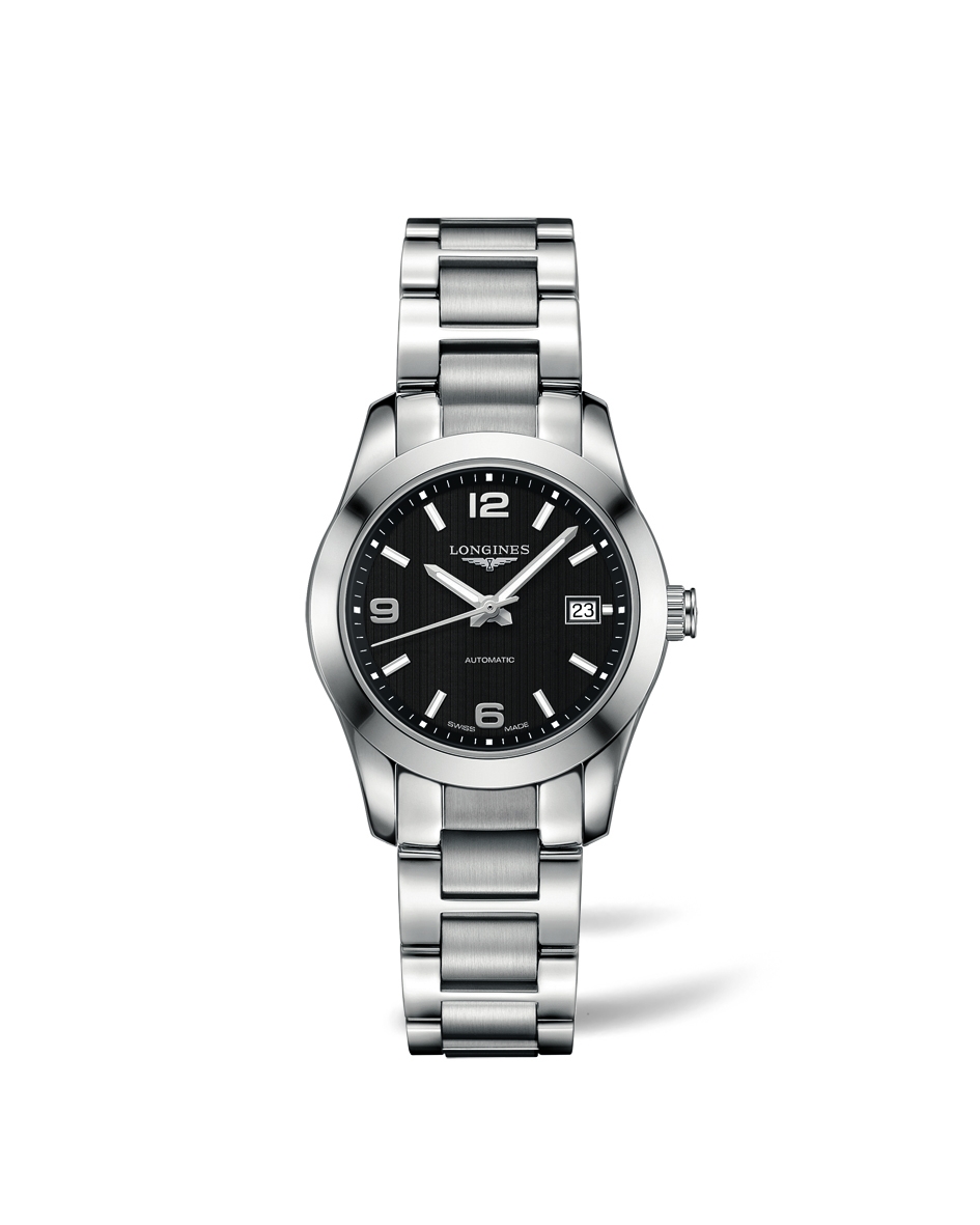 Longines L2.285.4.56.6 : Conquest Classic Automatic 29.5 Stainless Steel / Black / Bracelet